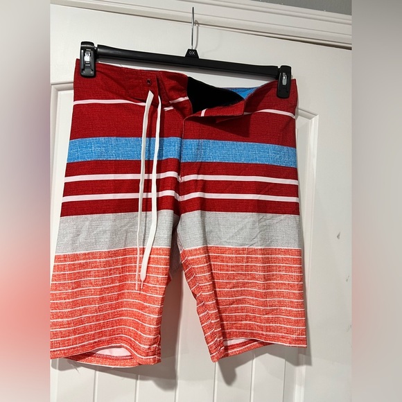 Old Navy Other - Men’s Old‎ Navy swim board shorts 34 red blue white NWT NEW